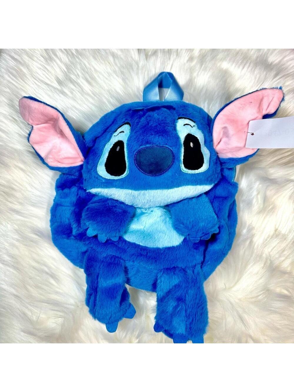 Stitch Plush Kids Backpack Blue Lilo & Stitch Character School Bag